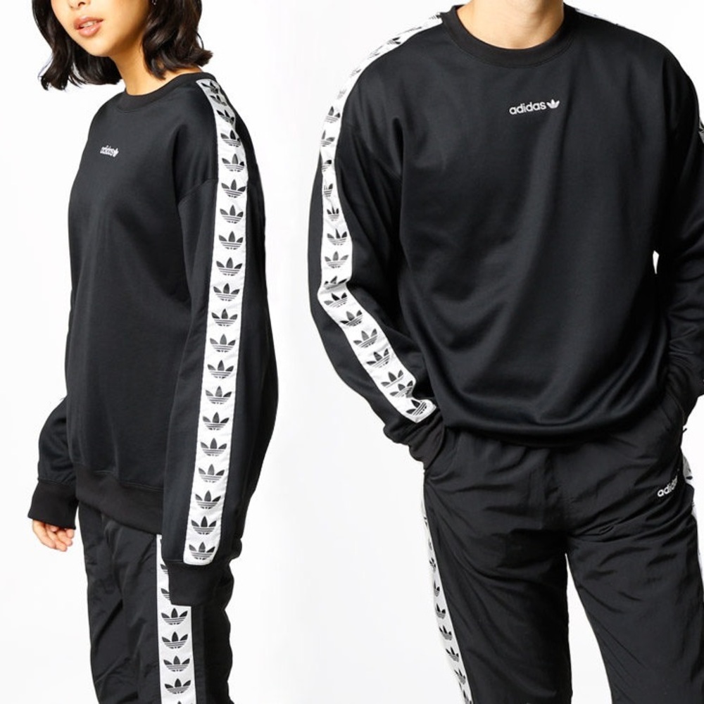 Adidas TNT Tape Black and White Crewneck